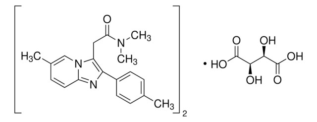 Zolpidem-tartrat certified reference material, pharmaceutical secondary standard