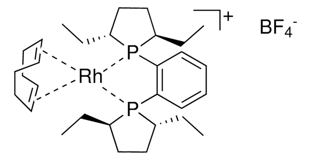 1,2-Bis[(2R,5R)-2,5-diethylphospholano]benzene(1,5-cyclooctadiene)rhodium(I)tetrafluoroborate Umicore