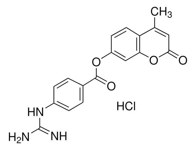 4-Methylumbelliferyl 4-guanidinobenzoate hydrochloride hydrate &#8805;85% (HPLC)