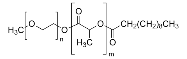 ポリエチレングリコール メチルエーテル-block-ポリ(D,Lラクチド)-ブロック-デカン PEG average Mn 2,000, PDLLA average Mn 2,000