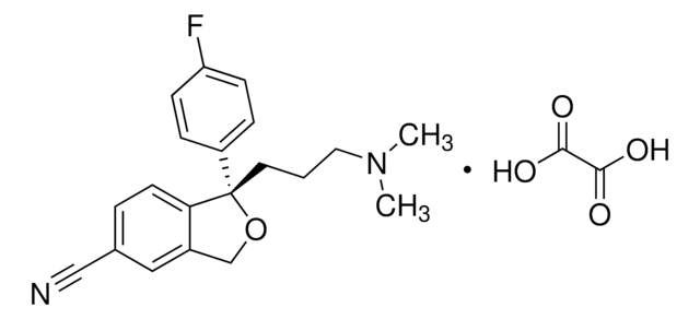 エスシタロプラム シュウ酸塩 Pharmaceutical Secondary Standard; Certified Reference Material