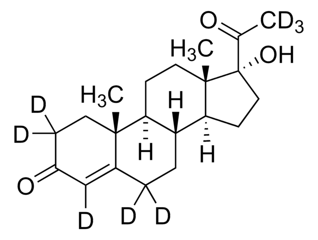 17&#945;-ヒドロキシプロゲステロン-d8 (2,2,4,6,6,21,21,21-d8) 100&#160;&#956;g/mL in methanol, ampule of 1&#160;mL, certified reference material, Cerilliant&#174;