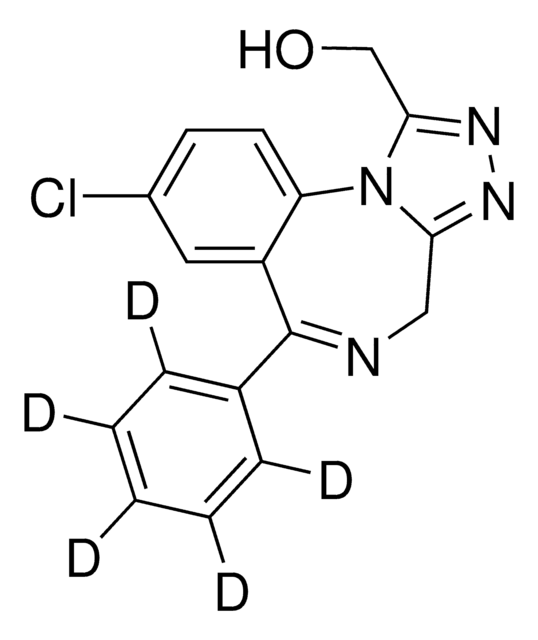 &#945;-Hydroxyalprazolam-d5 -Lösung 100&#160;&#956;g/mL in methanol, ampule of 1&#160;mL, certified reference material, Cerilliant&#174;