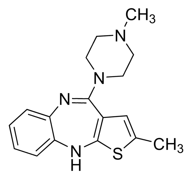 オランザピン 溶液 1.0&#160;mg/mL in acetonitrile, ampule of 1&#160;mL, certified reference material, Cerilliant&#174;