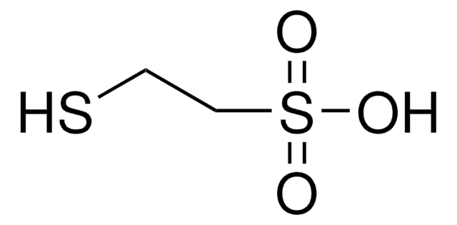 2-Mercaptoethanesulfonic acid solution for protein sequence analysis, ampule, 3.0&#160;M±0.1&#160;M in H2O (T)