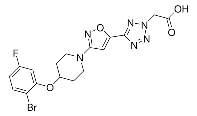 2-(5-(3-(4-(2-Bromo-5-fluorophenoxy)piperidin-1-yl)isoxazol-5-yl)-2H-tetrazol-2-yl)acetic acid