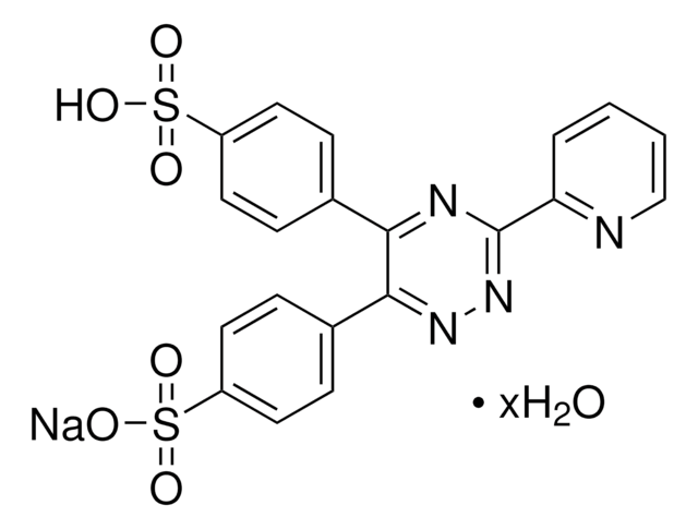 3-(2-Pyridyl)-5,6-diphenyl-1,2,4-triazin-p,p&#8242;-disulfonsäure Mononatriumsalz Hydrat 97%