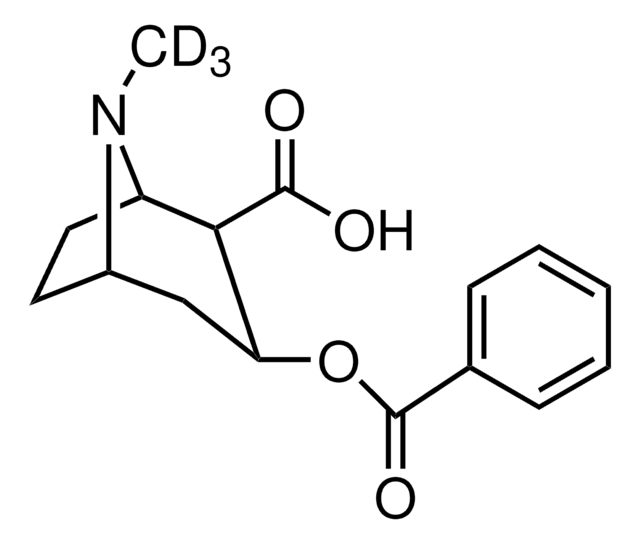 苯甲酰芽子碱-d3 溶液 1.0&#160;mg/mL in methanol, ampule of 1&#160;mL, certified reference material, Cerilliant&#174;