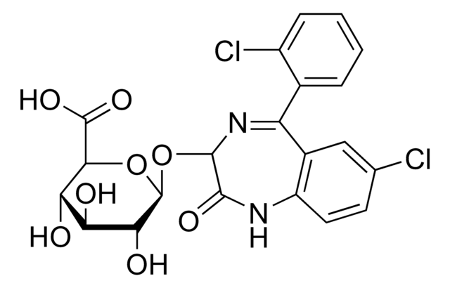 Lorazepam-Glucuronid -Lösung 100&#160;&#956;g/mL in acetonitrile: water (1:1), ampule of 1&#160;mL, certified reference material, Cerilliant&#174;