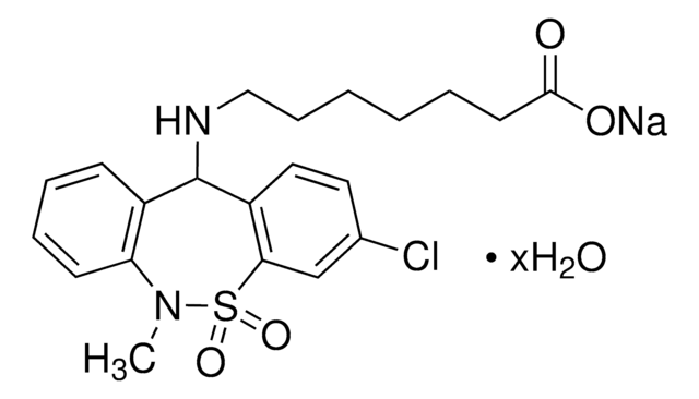 チアネプチン ナトリウム塩 水和物 &#8805;98% (HPLC), powder