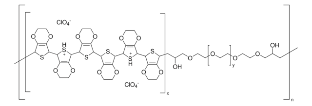 Poly(3,4-ethylendioxythiophen)-block-Poly(ethylenglykol)-Lösung 1&#160;wt % dispersion in nitromethane, contains perchlorate as dopant