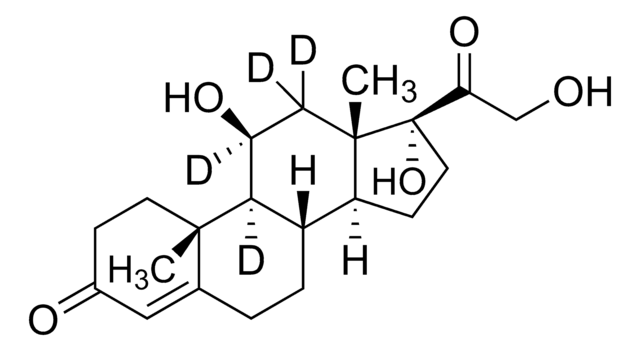 Cortisol-D4 (9,11,12, 12-D4) 溶液 100&#160;&#956;g/mL in methanol, ampule of 1&#160;mL, certified reference material, Cerilliant&#174;