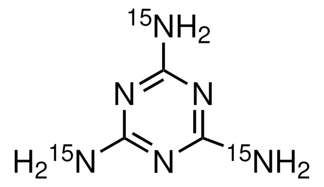 メラミン-(トリアミン-15N3) &gt;80 atom % 15N (triamine), &lt;20 atom % 15N (triazine), &#8805;97% (CP)