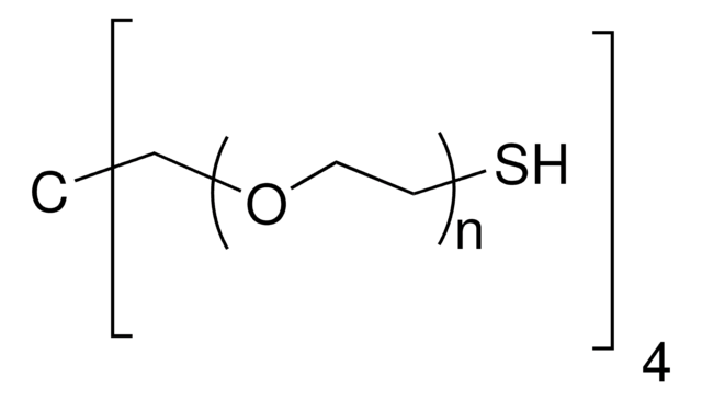 Poly(ethylenoxid), 4-armig, thiolterminiert average Mn 10,000, contains &gt;40&#160;ppm DTT as stabilizer