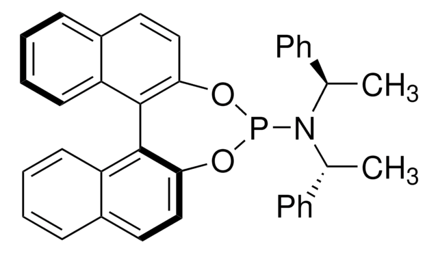 (S,R,R)-(+)-(3,5-二氧杂-4-磷杂环庚二烯并[2,1-a:3,4-a′]二萘-4-基)二(1-苯基乙基)胺 95% (HPLC)