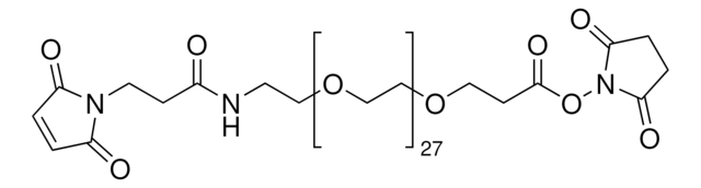 O-[N-(3-Maleimido-propionyl)-aminoethyl]-O&#8242;-[3-(N-succinimidyloxy)-3-oxopropyl]-heptacosaethylenglykol &#8805;90% (oligomer purity)