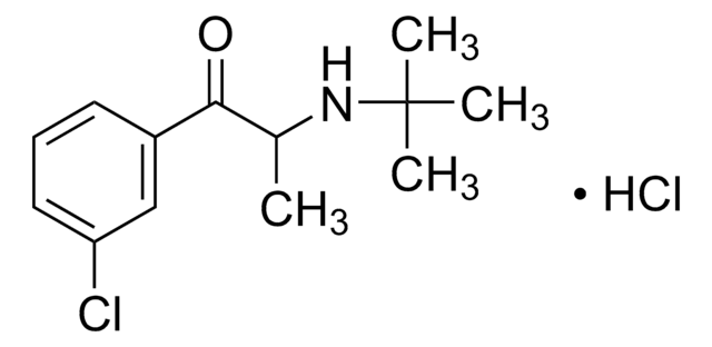 Bupropion-Hydrochlorid Pharmaceutical Secondary Standard; Certified Reference Material