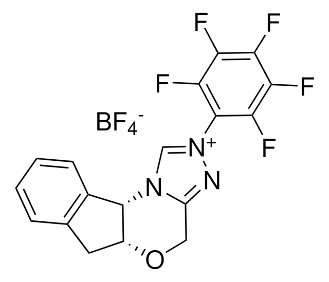 5a(R),10b(S)-5a,10b-Dihydro-2-(pentafluorphenyl)-4H,6H-indeno[2,1-b][1,2,4]triazolo[4,3-d][1,4]oxaziniumtetrafluoroborat 97%