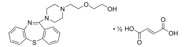 喹硫平 富马酸酯 溶液 1.0&#160;mg/mL in methanol (as free base), ampule of 1&#160;mL, certified reference material, Cerilliant&#174;