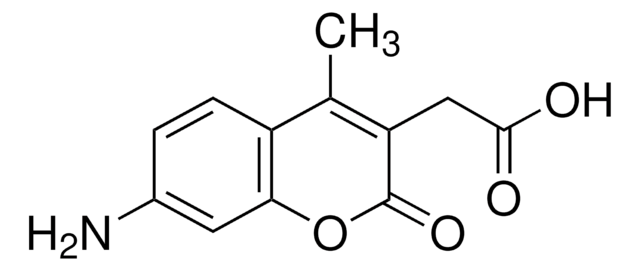 7-Amino-4-methyl-3-cumarinylessigsäure BioReagent, suitable for fluorescence, ~90% (HPLC)