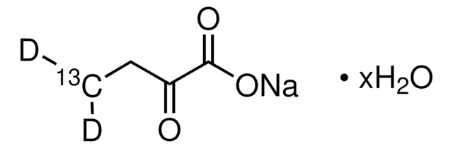 2-Ketobutyric acid-4-13C,4,4-d2 sodium salt hydrate 98 atom % D, 99 atom % 13C, 98% (CP)