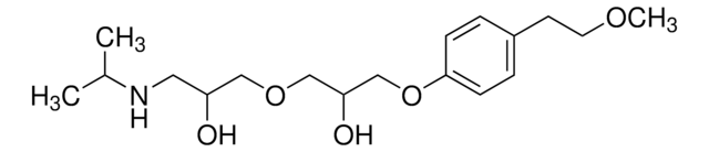 1-[2-Hydroxy-3-[4-(2-methoxyethyl)-phenoxy]-propoxy]-3-[(1-methylethyl)-amino]-2-propanol certified reference material, TraceCERT&#174;, Manufactured by: Sigma-Aldrich Production GmbH, Switzerland