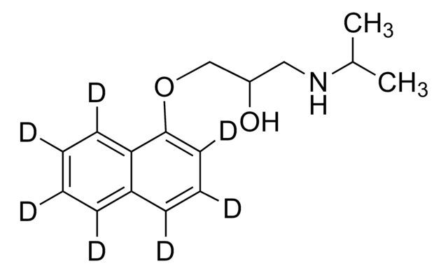 (±)-Propranolol-D7 (ring-D7) solution 100&#160;&#956;g/mL in methanol with 5% 1 M HCl, ampule of 1&#160;mL, certified reference material, Cerilliant&#174;