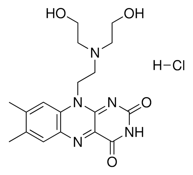 7,8-DIMETHYL-10-{2-[BIS(2-HYDROXYETHYL)AMINO]ETHYL}ISOALLOXAZINE HYDROCHLORIDE AldrichCPR