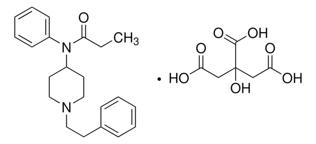 Cytrynian fentanylu certified reference material, pharmaceutical secondary standard