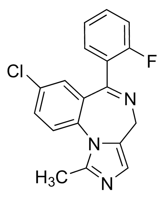 Midazolam solution 1.0&#160;mg/mL in methanol, ampule of 1&#160;mL, certified reference material, Cerilliant&#174;