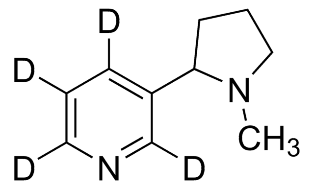 (±)-ニコチン-d4 溶液 100&#160;&#956;g/mL in acetonitrile, ampule of 1&#160;mL, certified reference material, Cerilliant&#174;