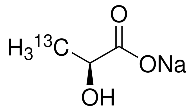 L-乳酸钠-3-13C 溶液 45-55&#160;% (w/w) in H2O, &#8805;99 atom % 13C, &#8805;98% (CP), &#8805;98% (Chiral Purity, HPLC)