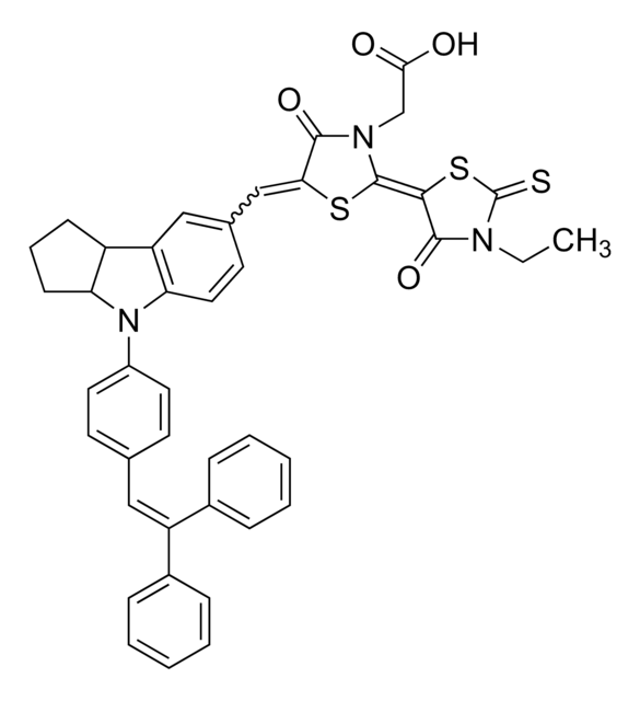 2-((E)-5-(1,2,3,3a,4,8b-Hexahydro-4-(4-(2,2-diphenylvinyl)-phenyl)-cyclopenta[b]indol-7-yl)-methyl)-3-ethyl-5-(3-carboxymethyl-4-oxo-thazolidin-2-yliden)-rhodanin 98% (HPLC)