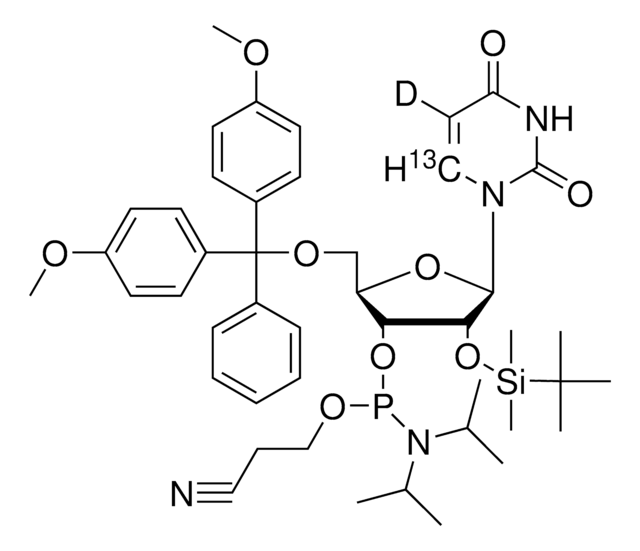 DMT-2&#8242;O-TBDMS-rU-6-13C,5-d phosphoramidite &#8805;98 atom % D, &#8805;98 atom % 13C, &#8805;95% (CP)