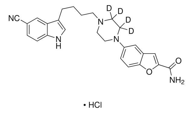 Vilazodone-D4 hydrochloride solution 100&#160;&#956;g/mL in methanol (as free base), ampule of 1&#160;mL, certified reference material, Cerilliant&#174;