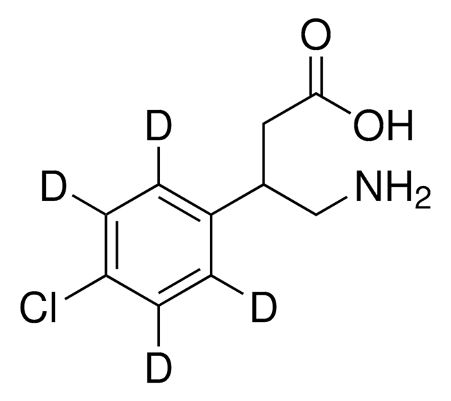 (±)-Baclofen-D4 solution 100&#160;&#956;g/mL in methanol, ampule of 1&#160;mL, certified reference material, Cerilliant&#174;