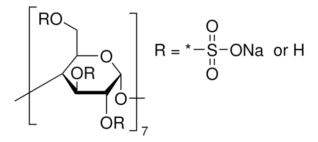 &#946;-Cyclodextrin, sulfatiert Natriumsalz extent of labeling: 12-15&#160;mol per mol &#946;-CD