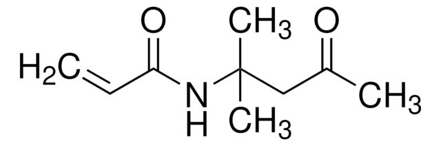 N-(1,1-Dimethyl-3-oxobutyl)-acrylamid contains &#8804;100&#160;ppm inhibitor, 99%