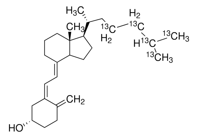 Vitamin D3-23,24,25,26,27-13C5 solution 1&#160;mg/mL in ethanol, &#8805;98 atom % 13C, &#8805;97% (CP)