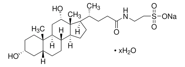 Taurodéoxycholate de sodium hydrate BioXtra, &#8805;97% (TLC)