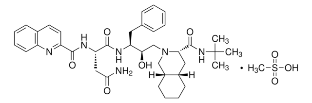 サキナビル メシル酸塩 &#8805;98% (HPLC), powder