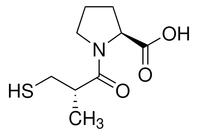 Captopril meets USP testing specifications