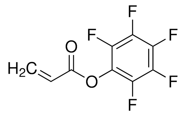 五氟苯基丙烯酸酯 contains &lt;200&#160;ppm monomethyl ether hydroquinone as inhibitor, 98%