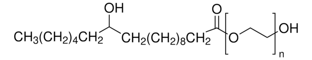 Polymère de l'acide 12-hydroxy-octadécanoïque avec l'&#945;-hydro-&#969;-hydroxypoly(oxy-1,2-éthanediyl)