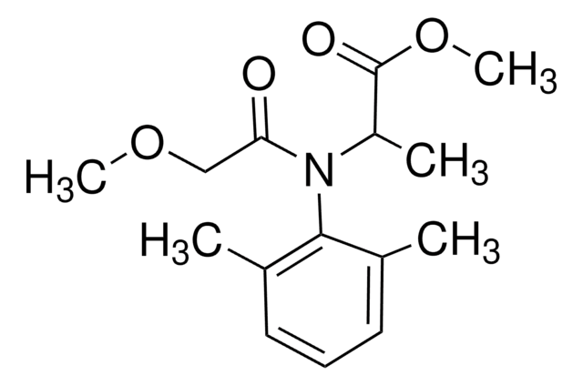 メタラキシル certified reference material, TraceCERT&#174;, Manufactured by: Sigma-Aldrich Production GmbH, Switzerland