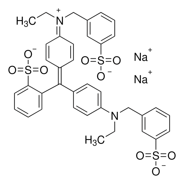 Erioglaucin Dinatriumsalz certified reference material, TraceCERT&#174;, Manufactured by: Sigma-Aldrich Production GmbH, Switzerland