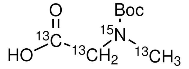 N-Boc-Sarcosin-13C3,15N 98 atom % 15N, 99 atom % 13C, 97% (CP)