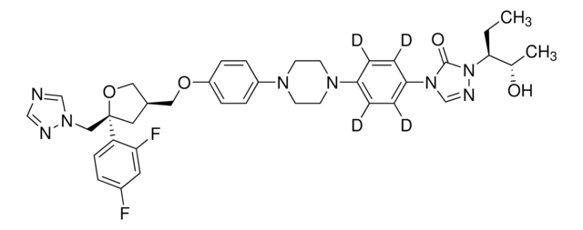 Posaconazole-D4 solution 1.0&#160;mg/mL in methanol, certified reference material, Cerilliant&#174;