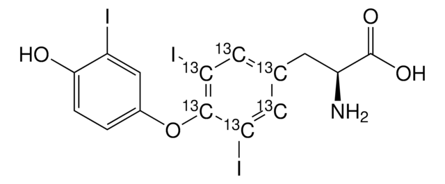 3,3&#8242;,5-三碘-L-甲状腺素-13C6 溶液 100&#160;&#956;g/mL in methanol with 0.1N NH3, ampule of 1&#160;mL, certified reference material, Cerilliant&#174;