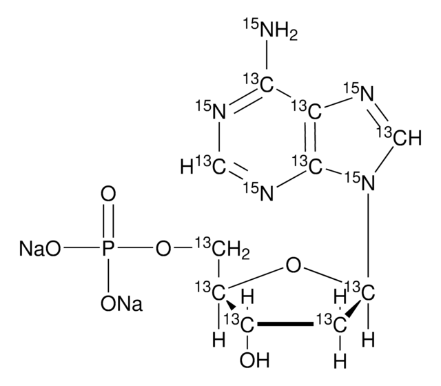 2&#8242;-Deoxyadenosine-13C10,15N5 5&#8242;-monophosphate disodium salt &#8805;98 atom %, &#8805;95% (CP)